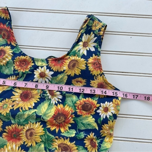 90s Sunflower Sundress Girls Size 16 - Picture 12 of 12